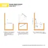 Varilla de Soporte Hidráulico con Amortiguación para Descenso Lento de Esteras de Tatami, Accesorios de Ferretería Antiaplastamiento para Almacenamiento