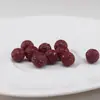Acessórios de joias Bodhi estilo étnico DIY, contas espaçadoras com padrão de argila roxa, contas redondas com padrão de nuvem auspiciosa em cinábrio estilo étnico DIY