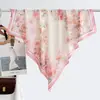 Lenço de seda de 90cm para mulheres, versátil e elegante, lenço pequeno rosa para pescoço, acessório estiloso para combinar com camisas, xales e lenços de cabeça