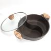 Maifan Stone Non-Stick Pan Mandarin Duck Hot Pot Tampa de vidro engrossado Handle Binaural Maifan Stone Pot Universal para fogão de indução a gás