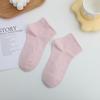 Meias Curtas Sem Costura de Algodão Puro Fino para Primavera e Verão Feminino, Meias Pós-Parto, Cano Curto Branco, Resistente a Odores, Antibacteriano, Meias para Pés Sem Cheiro
