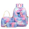 Nueva Mochila Estudiante Stitch para la Temporada de Regreso a Clases Ligera y que Reduce la Carga Gran Capacidad para Grados 1-6 Niños y Niñas Bolso de Hombro