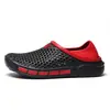 Zapatos de playa para hombre adulto de verano zapatos con agujeros en la punta zapatos para deportes al aire libre jardín pantuflas de talla grande