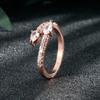 Joyas Explosiones Transfronterizas Europeas y Americanas Moda Viento Simple Circonita Microincrustada Anillo de Sentido Simple de Gama Alta Verano Nuevo Nicho