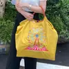 Bolsa de Compras Bordada Ecológica de Cadena de Bolas Estilo Japonés de Gama Alta Bolso Tote de Hombro de Nailon de Nicho para Mujer