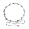 Cadena de Metal para Cintura de Mariposa para Mujer, Ceñidora de Cintura, Adelgazante, Diseño de Nicho, Cinturón para Pantalones, Versátil para Faldas y Pantalones, Gama Alta, de Moda, Tendencia