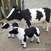 Vaca Simulada Animal Grande de Pelo Adorno Creativo Modelo de Atrezo para Cine y Televisión Que Puede Llamar y Ser Ordenada