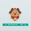 Versión Coreana al por mayor de Aleación Creativa Goteo de Aceite Colorido Navidad Reno de Navidad Colgante Accesorios Joyería Hecha a Mano DIY