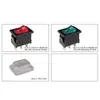 Interruptor basculante RL3-311/N-G-2-RE/BK-P4 interruptor basculante tres patas dos posiciones con luces