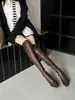Otoño 2026 Nuevo Estilo Punta Fina Tacón Grueso Tacón Alto Elegantes Botas Largas de Moda Francesa Sexy para Mujer