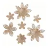 Nueva Malla de Pedrería Hot-fix Flor Tridimensional de Pedrería Parche de Tela Accesorios Creativos para el Cabello Flor de Cristal para Zapatos Pinza para el Cabello Accesorios Decorativos para Ropa