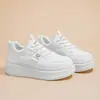 Tenis blancos para mujer, nueva colección primavera/otoño 2026, transpirables, estilo coreano, versátiles, de suela gruesa, zapatillas deportivas casuales