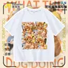 Minha Roupa de Faca e Escudo Crianças Diversão Estampada Camiseta Faca e Escudo Cachorro Roupa de Manga Curta Infantil Meninos e Meninas Algodão Puro Manga Meia 8