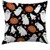 Amazon Temu superventas transfronterizo otoño Halloween funda de almohada de gato negro calabaza para sofá de sala de estar y dormitorio