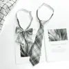 Traje JK Corbata de Lazo Estilo Academia Femenina Uniforme Japonés Camisa Perezoso Sin Corbata Corbata de Estudiante Corbata de Lazo Uniforme Escolar Masculino Moderno