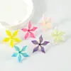 Cabezas de Flores Simuladas de Cinco Pétalos Materiales Hechos a Mano para Bricolaje Decoraciones Florales Coloridas Arreglo de Pared de Flores para Bodas Accesorios de Flores Artificiales Venta al por Mayor