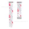 Para Apple Watch Pulseira de silicone impressa iwatch8Ultra transparente luminosa Apple pulseira dobrável magnética