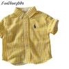 [Casa Rosa] Camisa de manga corta para niños, estilo japonés, moderna, con estampado de poni, estilo occidental.