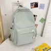 Ins bolsa escolar de niña estilo japonés versión coreana estudiante de secundaria linda mochila de color caramelo preparatoria simple moderna gran capacidad doble hombro