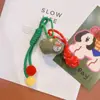 Hd10131A12 Tecido Estilo Floresta Moda Coreana Boneco Temático de Natal Pingente de Chaveiro de Carro Decoração de Bolsa Corrente de Telefone