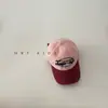 Gorra de Béisbol Infantil con Bordado de Letras y Bloques de Color, Gorra de Moda para Primavera/Otoño para Niños