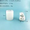 Molde de Urso Polar Desenho Animado Ferramentas para Assar Chocolate Silicone de Grau Alimentício Doméstico Resistente a Altas Temperaturas Moldes Artesanais Venda por Atacado