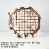 Estilo Japonés y Coreano Retro Rejillas de Madera Ventana de Flores Guardería Rincón de Plantas Decoración de Pared Valla de Madera Patio Jardín Valla de Madera