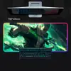 Venta Directa de Fábrica Alfombrilla de Ratón Luminosa de Una Pieza de Color RGB de Zoro Estilo Gaming Alfombrilla Grande para Teclado Alfombrilla Antideslizante para Escritorio