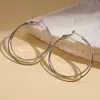 Brincos Circulares Geométricos em Forma de Cruz, Estilo Minimalista Europeu e Americano, com um Toque de Luxo de Nicho, Brincos Simples e Versáteis