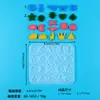 Molde de Resina de Cristal DIY Geométrico Mini Animal Copo de Nieve Forma Pendientes Joyería Colgante Fabricación Molde de Silicona