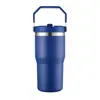 Taza de coche portátil nueva transfronteriza de 2030 oz, gran capacidad, para exteriores, portátil, montable en coche, aislada y con pajilla - venta al por mayor