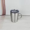 Suministro directo transfronterizo Taza de leche para niños de 8 oz taza de café de doble capa con aislamiento con tapa taza de acero inoxidable 304 con asa