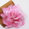 Chapéu de Tule Dourado em Pó Novo Rosa Acessórios de Vestuário Performance de Dança Flor Grande Perfume Corsage de Rosa