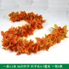 Decoración de Hojas de Potos de Mimbre Sintético Cubierta Falsa Plantas Verdes Embellecer Flor de Enredadera Cubierta de Conducto de Tubería de Agua Aire Acondicionado Hojas Verdes Flores