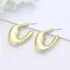 Brincos em Forma de C da Moda com Design de Nicho para o Dia a Dia de Mulheres Versáteis Brincos Modernos Brincos Geométricos Joias de Orelha Exquisitas e Elegantes para Mulheres