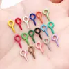 Uñas Ojo de Oveja Pintadas de Metal, Uñas Cuerno de Oveja Pintadas con Spray de Colores, Tornillos de Colores, Piezas de Accesorios para Manualidades, Colgantes para Llaveros