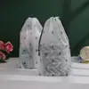 Bolsa de almacenamiento con cordón esmerilado para bolsillo, toalla facial, bolsas de embalaje de plástico a prueba de polvo para viajes, zapatos, calcetines, ropa, Venta al por mayor