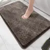 Suministro exclusivo transfronterizo de alfombrillas de baño de felpa de pelo largo altamente absorbentes, alfombrillas antideslizantes para inodoro, alfombrillas para pies de dormitorio y alfombrillas resistentes a la suciedad para puerta de entrada