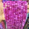 Comercio Exterior Ágata de Colores Accesorios para Joyería DIY Ágata Rayada Semiacabada Piedra Natural Cubo de Azúcar Joyería