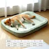 Caseta para Perros para Todas las Estaciones, Nido Fresco de Verano con Almohadilla de Hielo para Perros Pequeños, Cojín para Dormir Tipo Nido de Panda, Cama para Perros, Esterilla Refrigerante para Perros en Verano