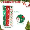 Decoración de fiesta de Navidad guirnalda de flecos cortina de Papá Noel muñeco de nieve borla de papel de aluminio cortina de puerta decoración de fondo para fiesta de vacaciones