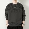 Chaqueta holgada de talla grande para hombre Wei Yi 300 Jin de primavera y otoño, camiseta de manga larga de otoño para hombre