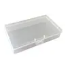 Caja de embalaje rectangular de plástico caja de almacenamiento de componentes para piezas de joyería caja organizadora de cosméticos caja de muestras