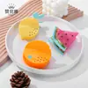 Pequeno Prendedor de Cabelo Ácido Acético à Base de Frutas Frescas para Mulheres, Prendedor de Cabelo para Parte Traseira da Cabeça Exquisito e de Alto Padrão, Prendedor de Tubarão Elegante e na Moda