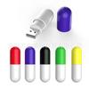 Plástico medicina U disk liso píldora U disk USB publicidad de empresa cápsula de plástico USB pendrive