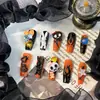 Uñas vestibles de Halloween superventas transfronterizas europeas y americanas, piezas de arte de uñas de calabaza, calavera y fantasma puramente hechas a mano, productos terminados para venta al por mayor de alta gama