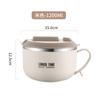 Alto valor de color grueso acero inoxidable 304 tazón para fideos instantáneos tapa con colador conservación del calor sellado portátil lonchera taza para snacks vajilla