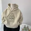 Sudadera con capucha y forro polar para niño Todo en uno de forro polar Otoño/Invierno Jersey 2026 Estilo Nuevo Pequeño/Mediano Niños Dibujos Animados Bonito Superior Moderno