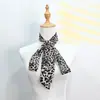 Estilo Ins 190cm Estampado de Leopardo Delgado de Gama Alta Bufanda Corbata Pequeña para Mujer, Goma para el Cabello, Cinturón, Envoltura para Bolso