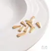 Accesorios para Manualidades de Color Duradero Rellenos de Oro de 14K Colgante de Borde Triangular Tridimensional Colgante para Collar de Clavícula Pendientes Accesorios Hechos a Mano
